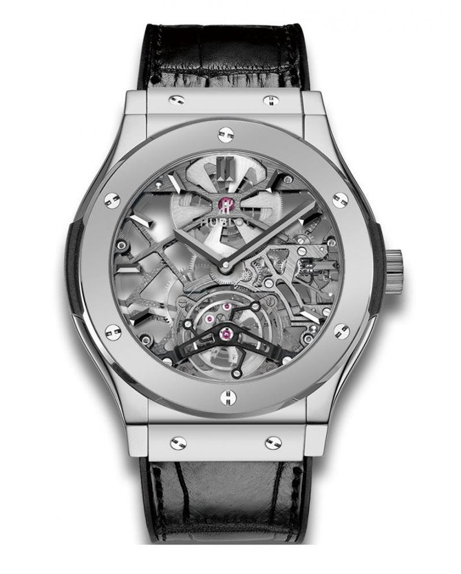 Hublot 505.TX.0170.LR Classic Fusion Tourbillon Skeleton Platinum