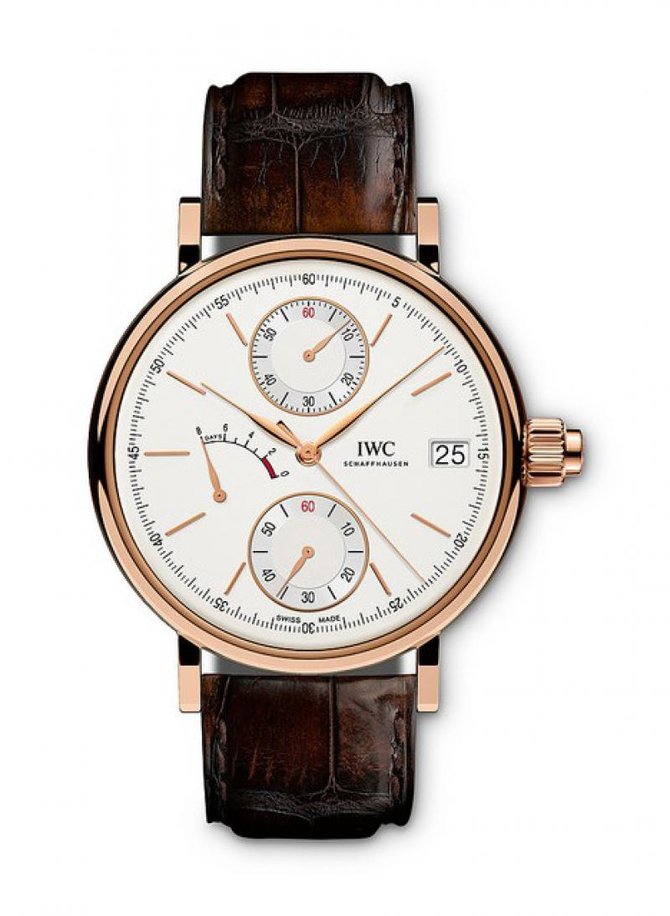IWC IW515103/IW515104 Pink Gold Portofino Hand-Wound Monopusher - фото 1