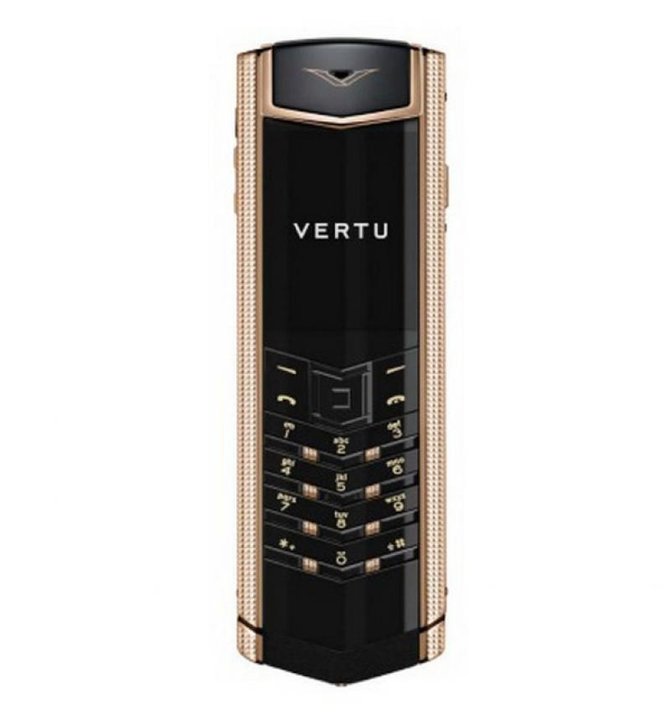 Vertu 002Z3L4 Signature Clous de Paris Red Gold - фото 1