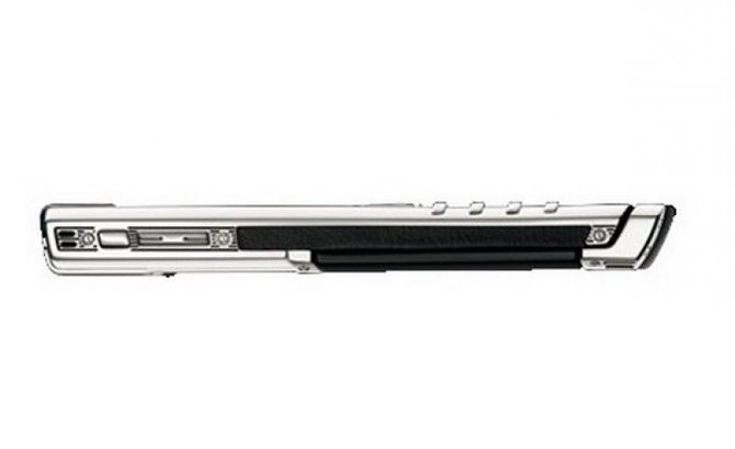Vertu White Gold Black Ceramic Back Signature Leather - фото 2