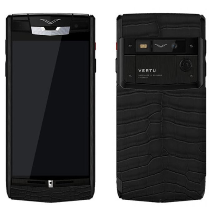 Vertu Pure Jet Alligator Diamonds Signature Touch Titanium - фото 2