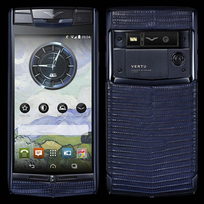 Vertu Pure Navy Lizard Signature Touch Titanium - фото 5