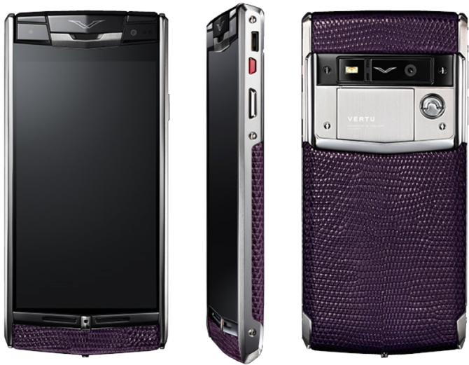 Vertu Damson Lizard Signature Touch Titanium - фото 2