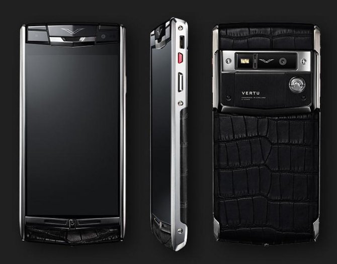 Vertu Jet Alligator Signature Touch Titanium - фото 2