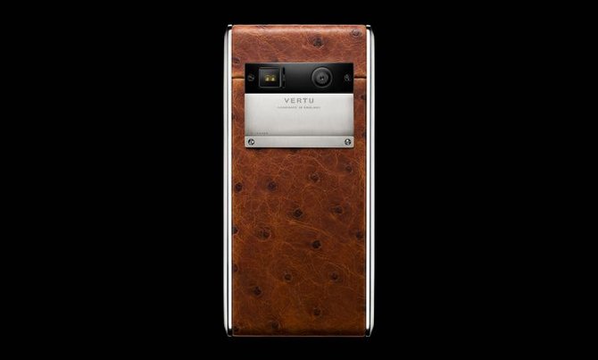Vertu Cognac Ostrich Aster Titanium - фото 3