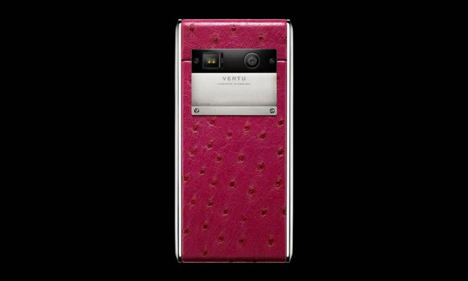 Vertu Raspberry Ostrich Aster Titanium - фото 3