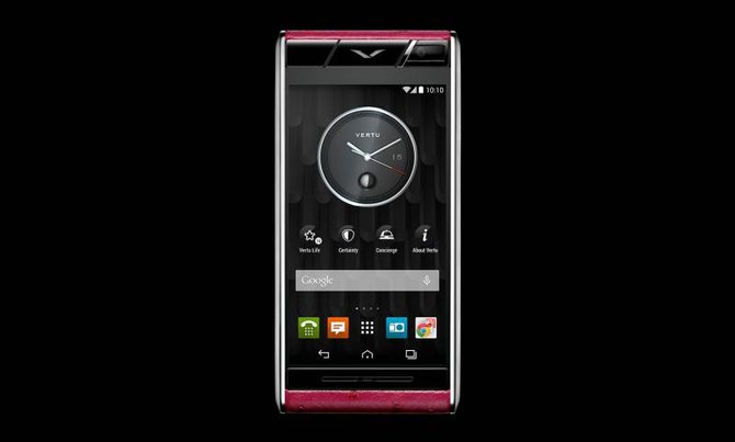 Vertu Raspberry Ostrich Aster Titanium - фото 2