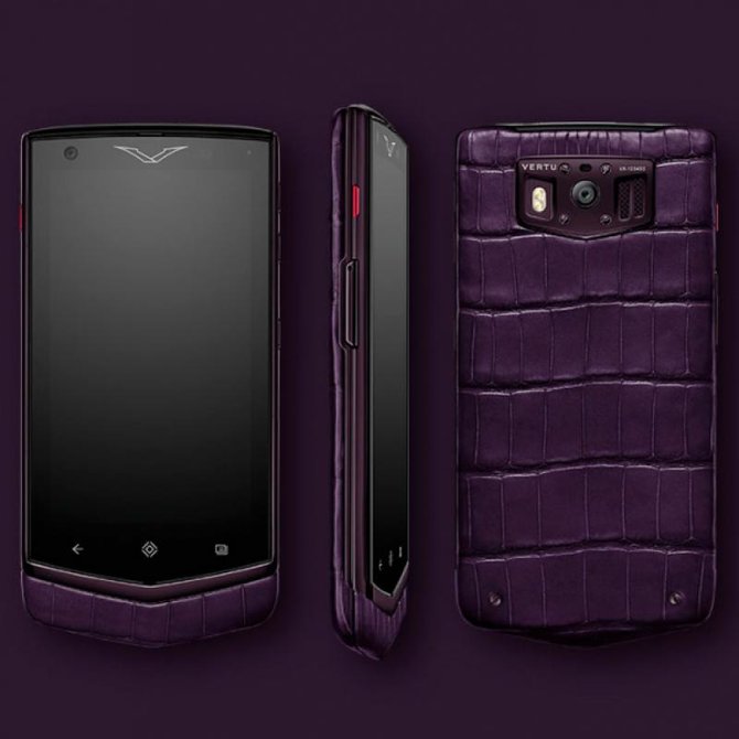 Vertu Android Pure Plum Alligator Constellation Android Titanium - фото 2