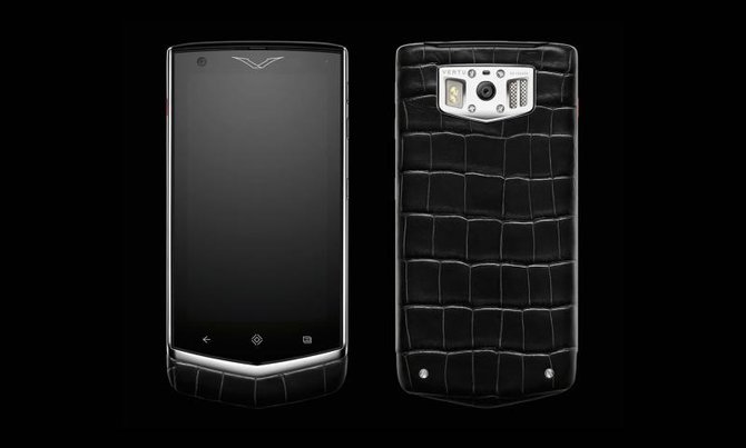 Vertu 0024J81 Constellation Android Titanium Android Black Alligator - фото 3