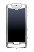 Vertu Constellation Polished Stainless Steel Diamond Trim Sapphire Screen Diamond Trim White Alligator Skin