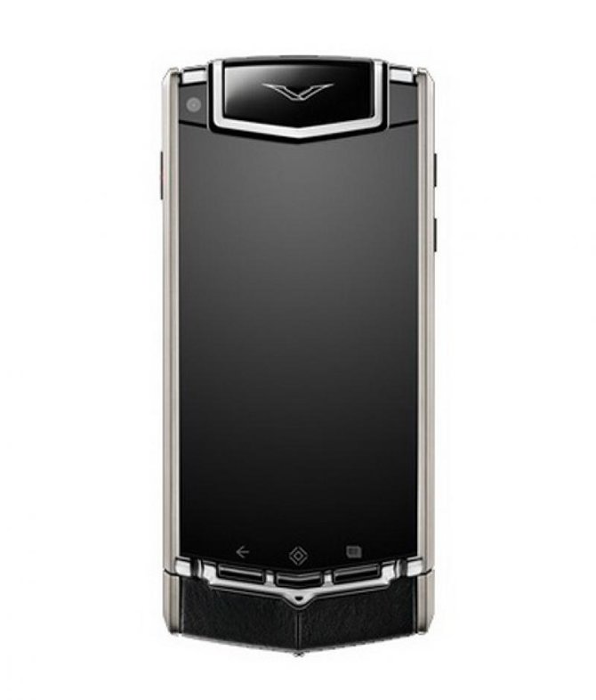 Vertu 0021V66 Ti Titanium Black Leather - фото 1