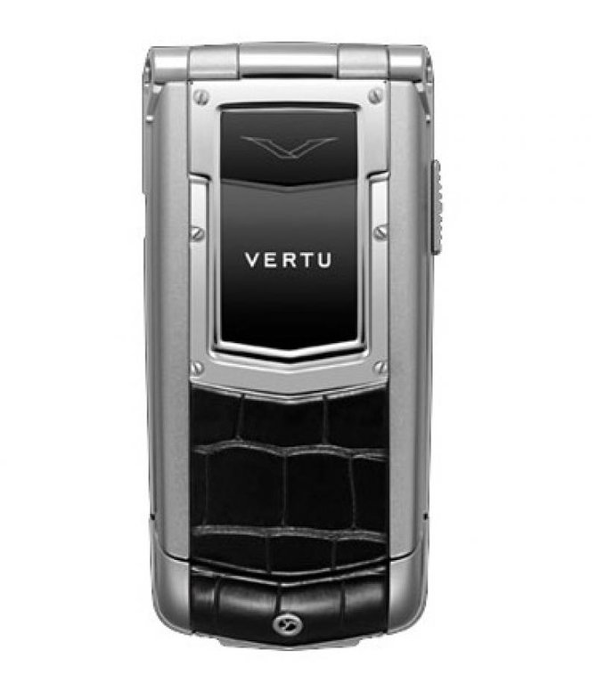 Vertu Aluminium Black Alligator Skin Constellation Quest Stainless Steel - фото 1