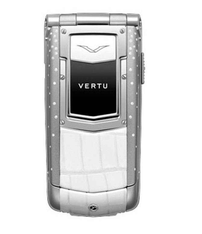 Vertu White Ceramic Keys Constellation Quest Ayxta Stainless Steel White Alligator Skin - фото 1