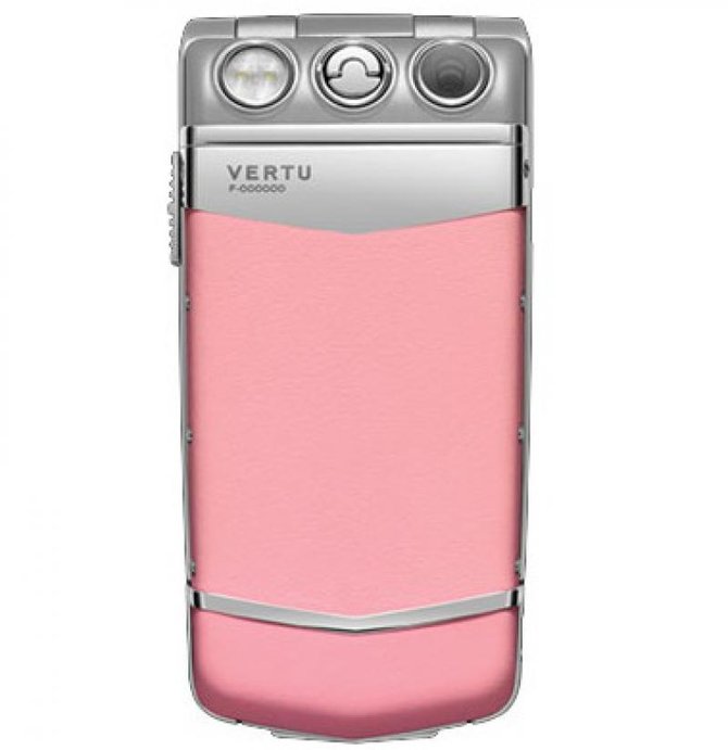 Vertu Aluminium Silver Ceramic Keys Diamond Trim Constellation Quest Ayxta Stainless Steel Pink Leather - фото 2