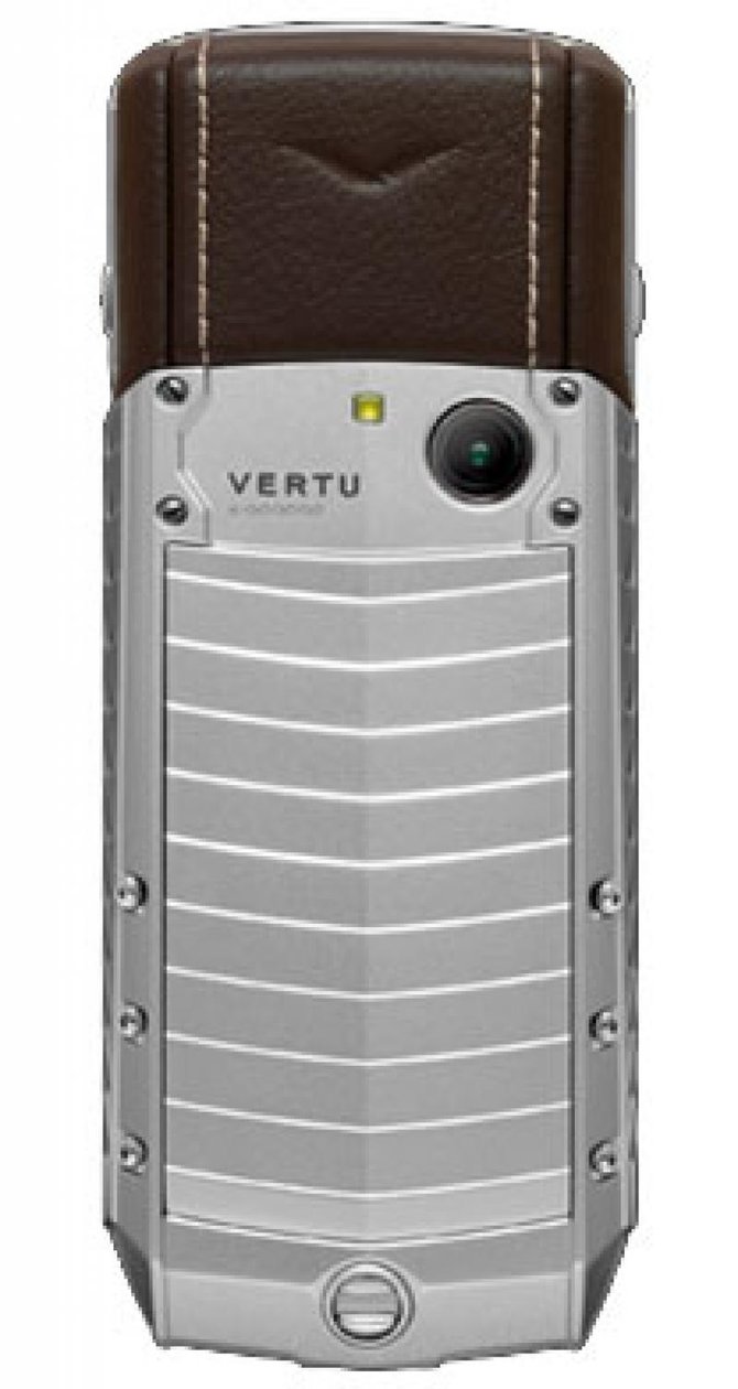 Vertu Aluminium Stainless Steel Keys Signature Ascent Brown Leather - фото 2
