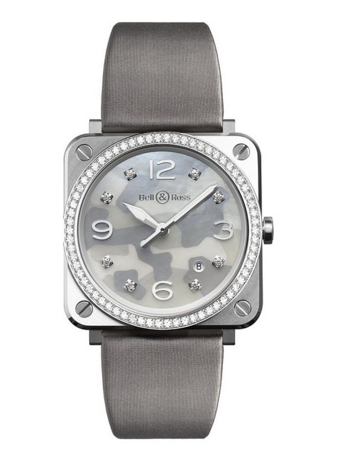 Bell & Ross BR S Diamonds Aviation GREY CAMOUFLAGE