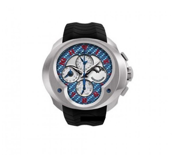 Franc Vila FVa11 White Gold Alligator Black Complication Chronograph Fly-Back Grand Sport