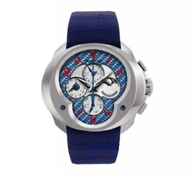 Franc Vila FVa11 White Gold Blue Complication Chronograph Fly-Back Grand Sport