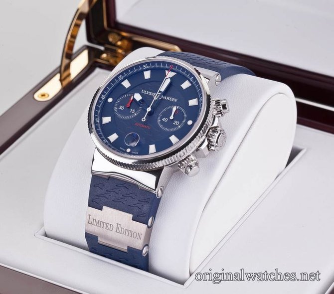Ulysse Nardin 353-68LE-3 Maxi Marine Chronograph Blue Seal - фото 4