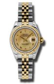 Rolex Datejust Ladies 179173 chmdrj 26mm Steel and Yellow Gold