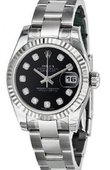 Rolex Datejust Ladies 179174 bkdo 26mm Steel and White Gold