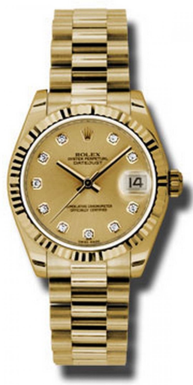 Rolex 178278 chdp Datejust 31mm Yellow Gold - фото 1
