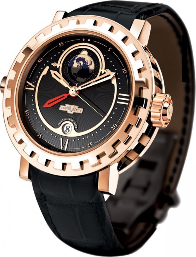 DeWitt AC.2002.53.M020 Academia Double Fuseau GMT2 Poetic 