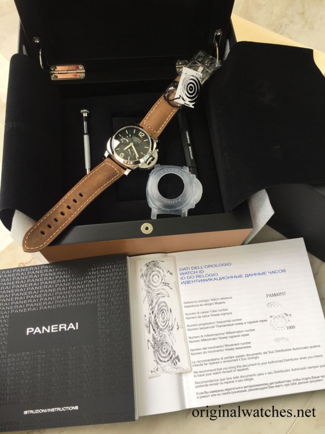 Officine Panerai PAM00537 Luminor 1950 3 Days GMT Power Reserve Automatic Acciaio  - фото 3