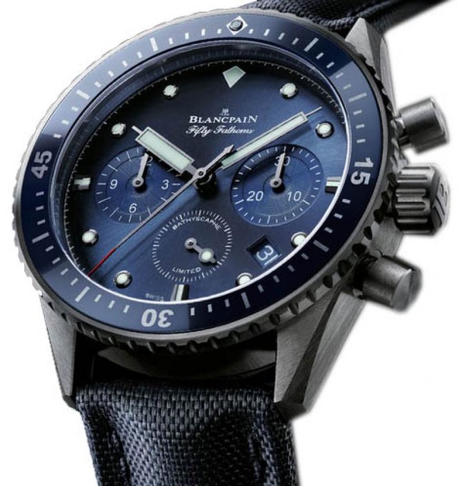 Blancpain 5200-0240-52A Fifty Fathoms Ocean Commitment Bathyscaphe Chronograph Flyback - фото 2