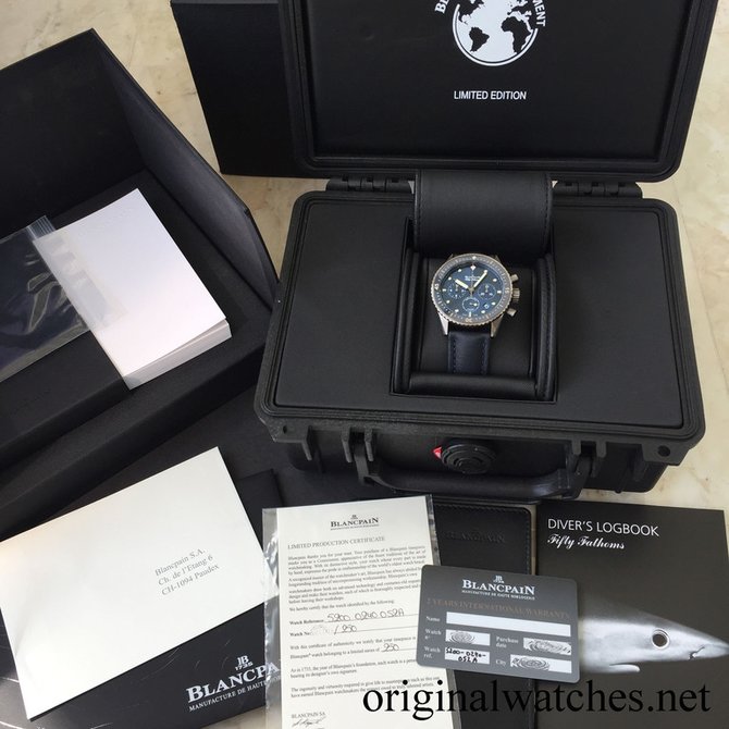 Blancpain 5200-0240-52A Fifty Fathoms Ocean Commitment Bathyscaphe Chronograph Flyback - фото 5