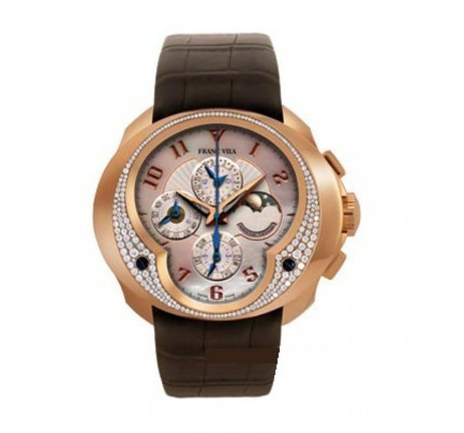 Franc Vila FVa11 Pink Gold Diamonds Complication Chronograph Fly-Back Haute Joaillerie