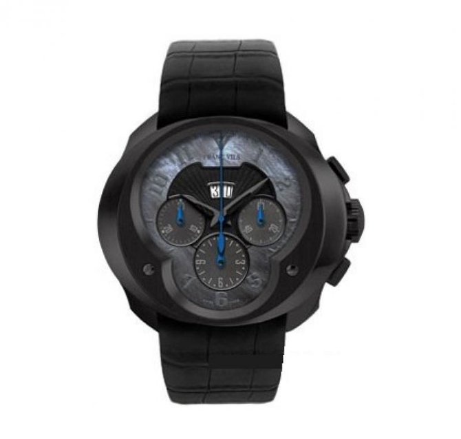 Franc Vila FVa8Ch Meteorite Black Complication Chronograph Grand Dateur Haute Horlogerie