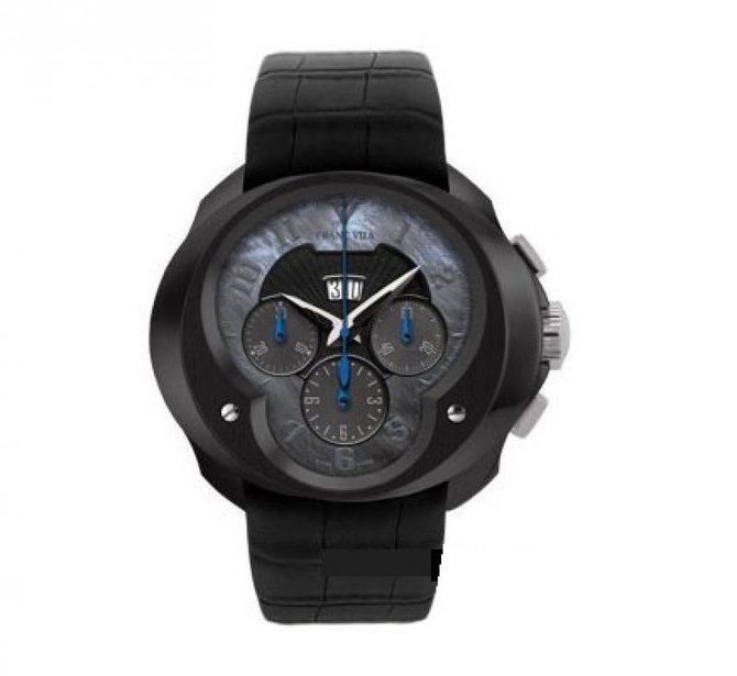 Franc Vila FVa8Ch Black Steel Complication Chronograph Grand Dateur Haute Horlogerie FVa8Ch