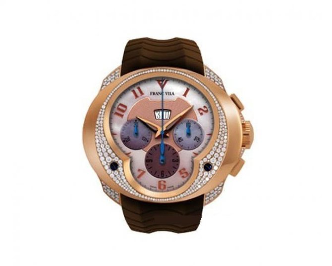 Franc Vila FVa8Ch Pink Gold Diamonds Complication Chronograph Grand Dateur Haute Joaillerie FVa8Ch