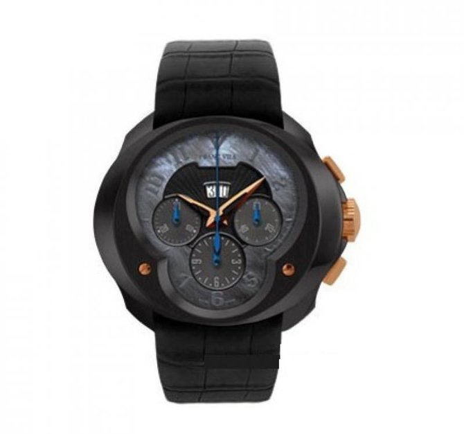 Franc Vila FVa8Ch Meteorite Steel PVD Complication Chronograph Grand Dateur Haute Horlogerie FVa8Ch
