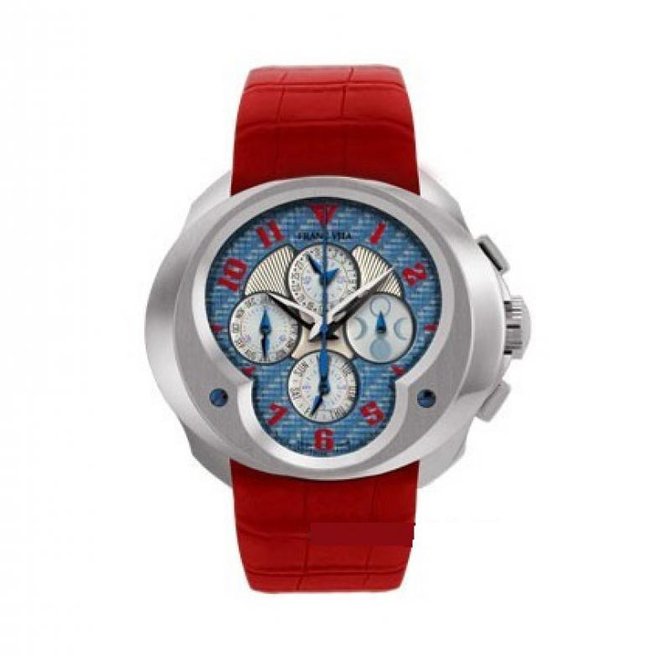 Franc Vila FVa9 Red Alligator Strap Complication Chronograph Master Grand Sport