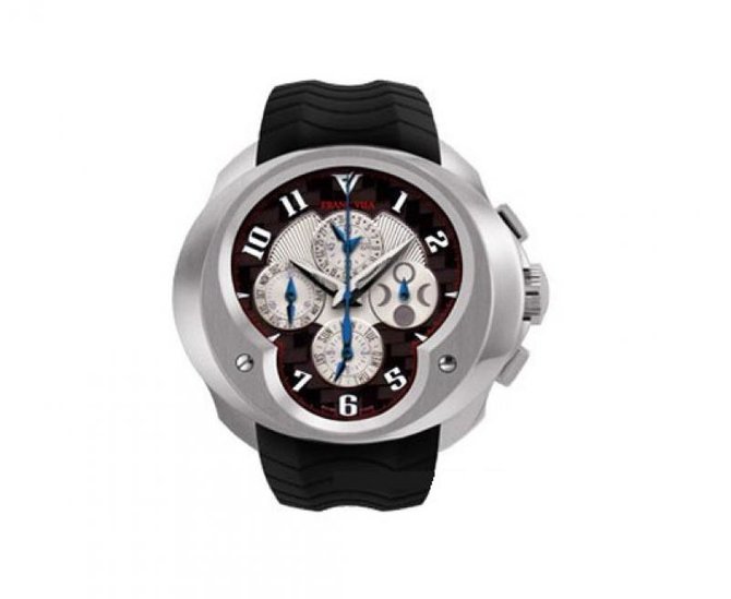 Franc Vila FVa9 Black Caoutchouc Strap Complication Chronograph Master Grand Sport