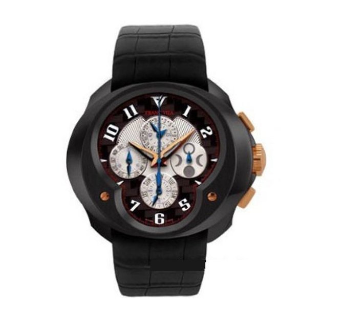 Franc Vila FVa12-9A Black Steel Complication Chronograph Quantieme Haute Horlogerie