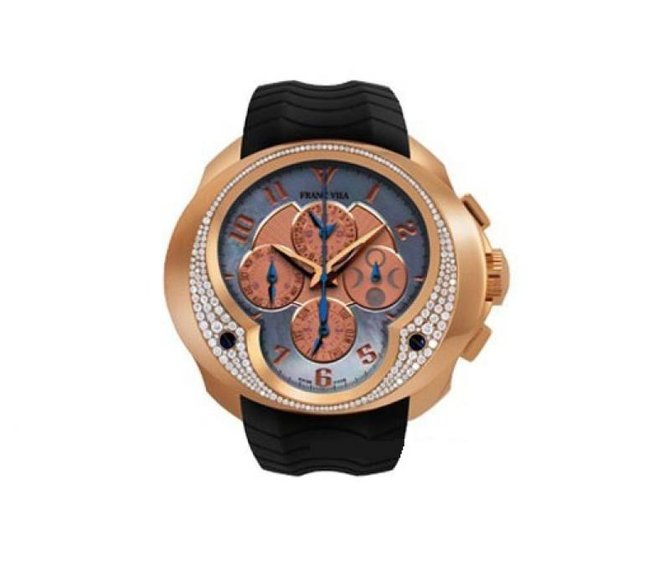 Franc Vila FVa12-9A Rose Gold Diamonds Complication Chronograph Quantieme Haute Joaillerie