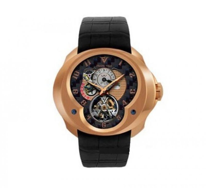 Franc Vila FVa №2 Planetaire Tourbillon GMT Red Gold Montre Contemporaine Grande Complication 5 Days Power Reserve