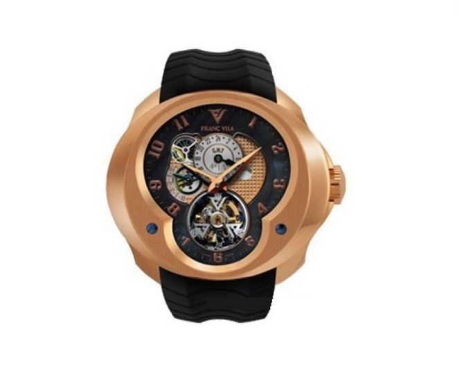 Franc Vila FVa №2 GMT Red Gold Tourbillon Planetaire Montre Contemporaine Grande Complication 5 Days Power Reserve