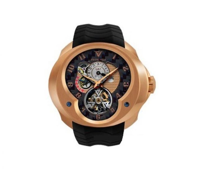 Franc Vila FVa №2 Tourbillon Planetaire GMT Montre Contemporaine Grande Complication 5 Days Power Reserve