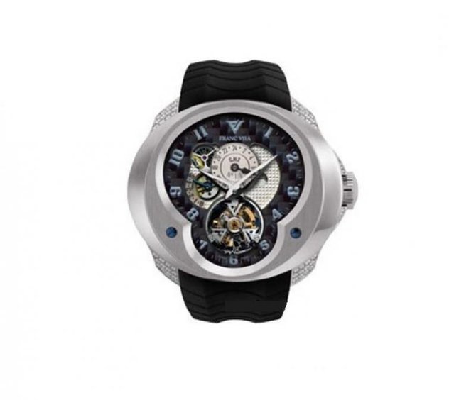 Franc Vila FVa №2 White Gold Diamonds Montre Contemporaine Grande Complication Tourbillon Planetaire GMT