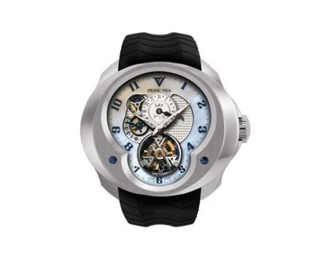 Franc Vila FVa №2 White Gold Montre Contemporaine Grande Complication Tourbillon Planetaire GMT