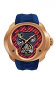 Franc Vila Часы Franc Vila Montre Contemporaine Grande Complication FVa №1 Blue & Red Tourbillon Planetaire Red Gold