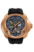 Franc Vila Часы Franc Vila Montre Contemporaine Grande Complication FVa №1 Black Strap Tourbillon Planetaire Red Gold