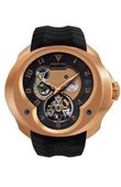Franc Vila Часы Franc Vila Montre Contemporaine Grande Complication FVa №1 Black Caoutchouc Strap Tourbillon Planetaire Red Gold