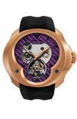 Franc Vila Montre Contemporaine Grande Complication FVa №1 Caoutchouc Black Strap Tourbillon Planetaire Red Gold
