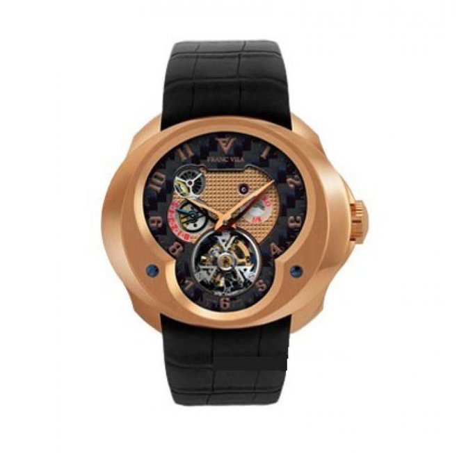 Franc Vila FVa №1 5 Days Power Reserve Montre Contemporaine Grande Complication Tourbillon Planetaire Red Gold