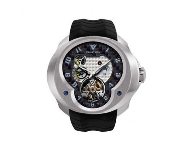 Franc Vila FVa №1 Black White Dial Montre Contemporaine Grande Complication Tourbillon Planetaire White Gold